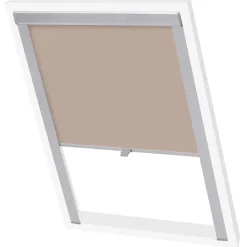 vidaXL Rolgordijn verduisterend beige MK08