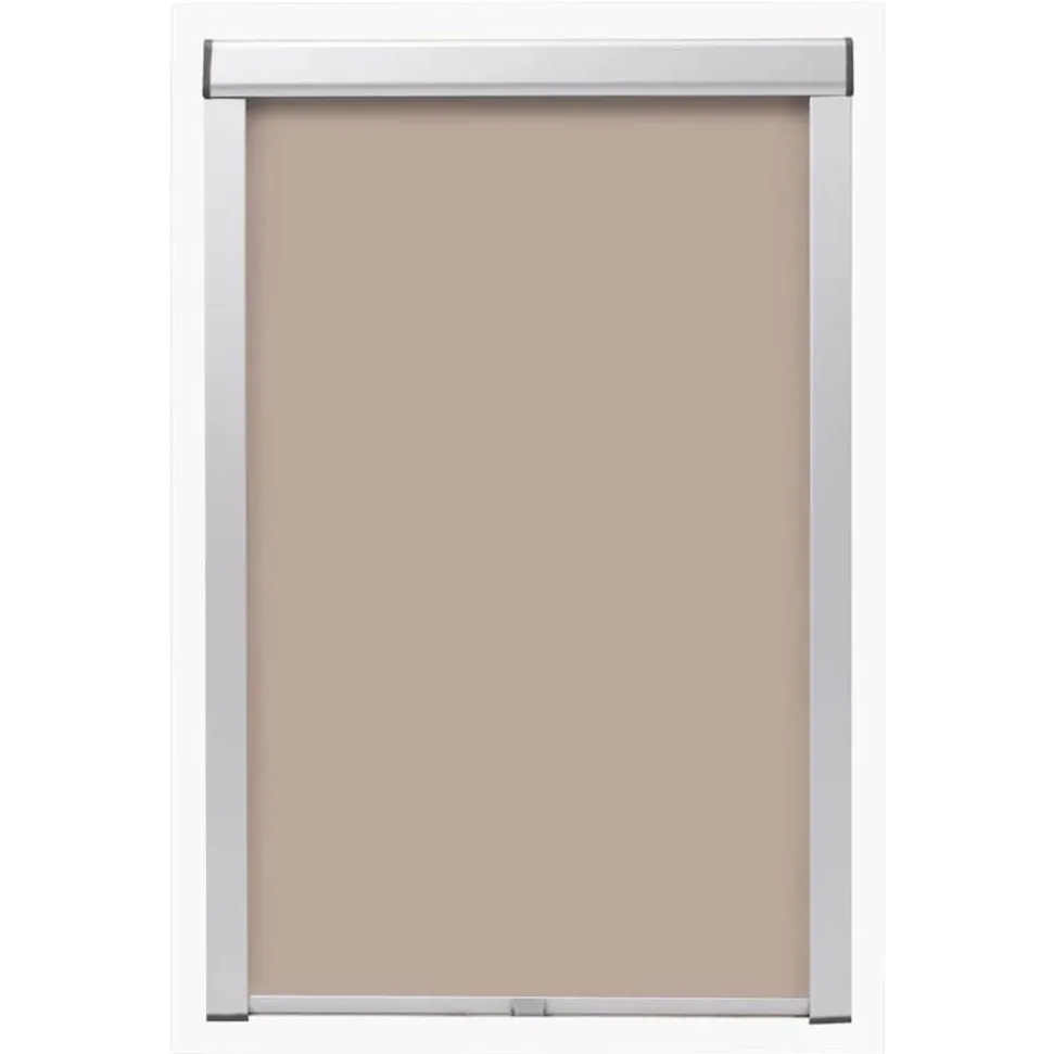 vidaXL Rolgordijn verduisterend beige MK08
