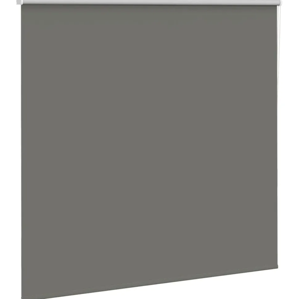 vidaXL Rolgordijn verduisterend 165x130 cm stofbreedte 161,6 cm grijs