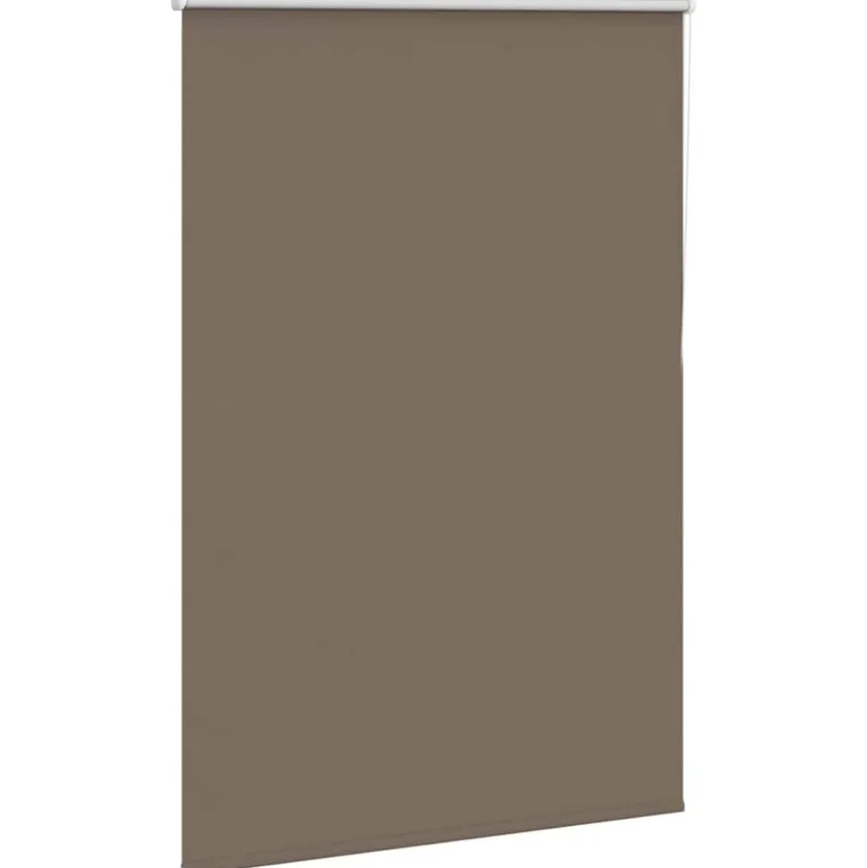 vidaXL Rolgordijn verduisterend koffie 115x150 cm stofbreedte 110,7 cm