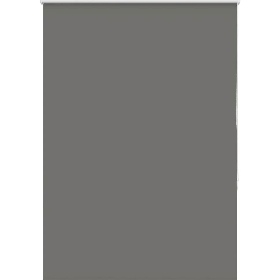 vidaXL Rolgordijn verduisterend 110x175 cm stofbreedte 105,7 cm grijs