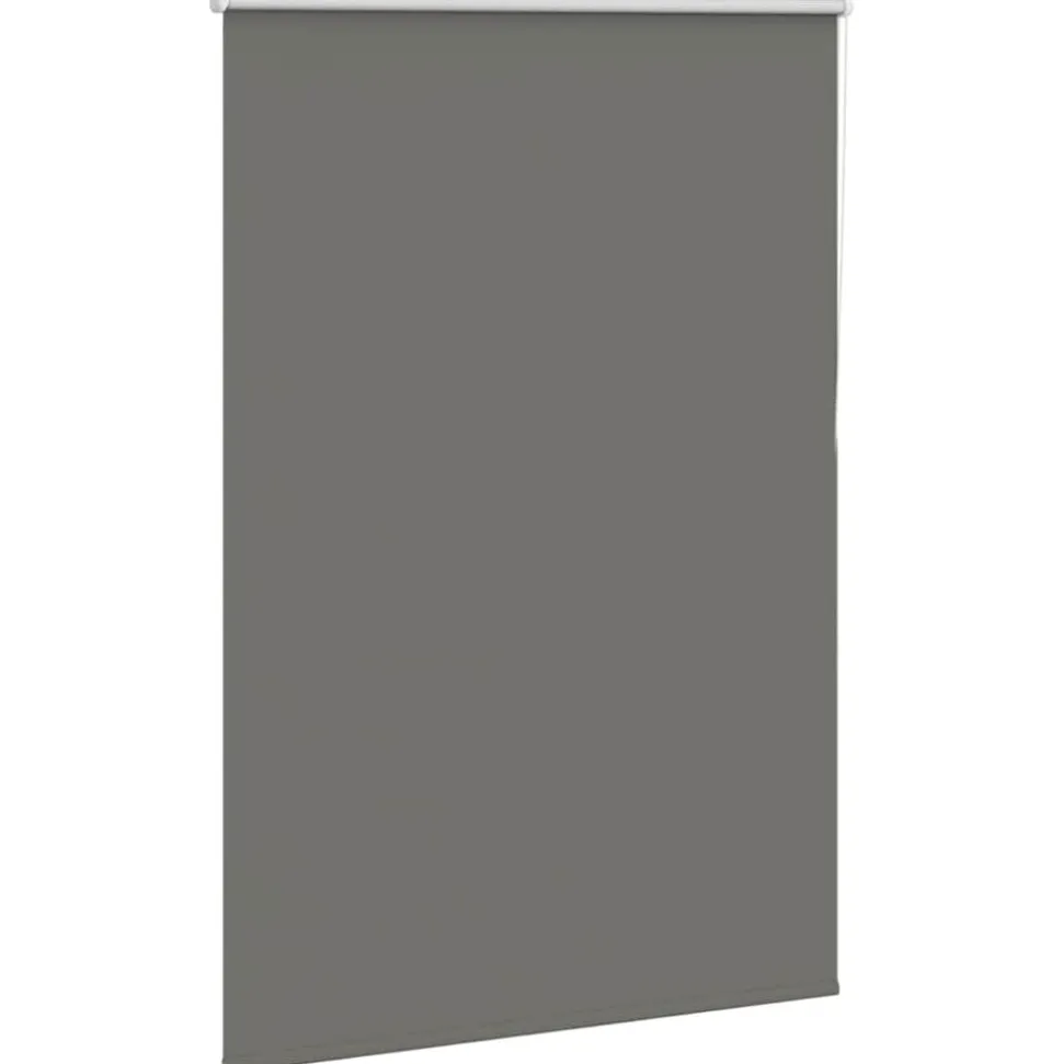 vidaXL Rolgordijn verduisterend 110x175 cm stofbreedte 105,7 cm grijs
