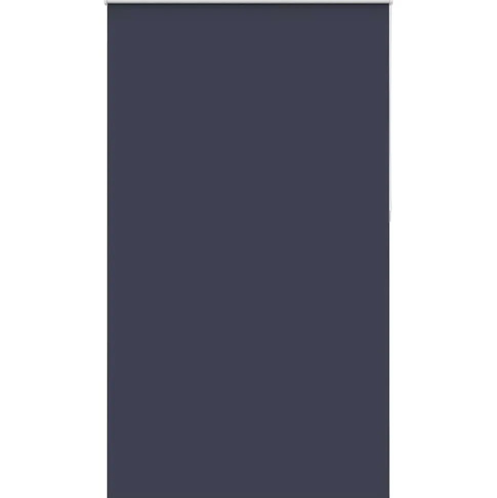 vidaXL Rolgordijn verduisterend 130x210 cm stofbreedte 126,6 cm blauw