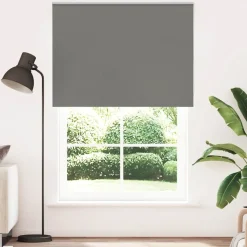 vidaXL Rolgordijn verduisterend 150x230 cm stofbreedte 146,6 cm grijs