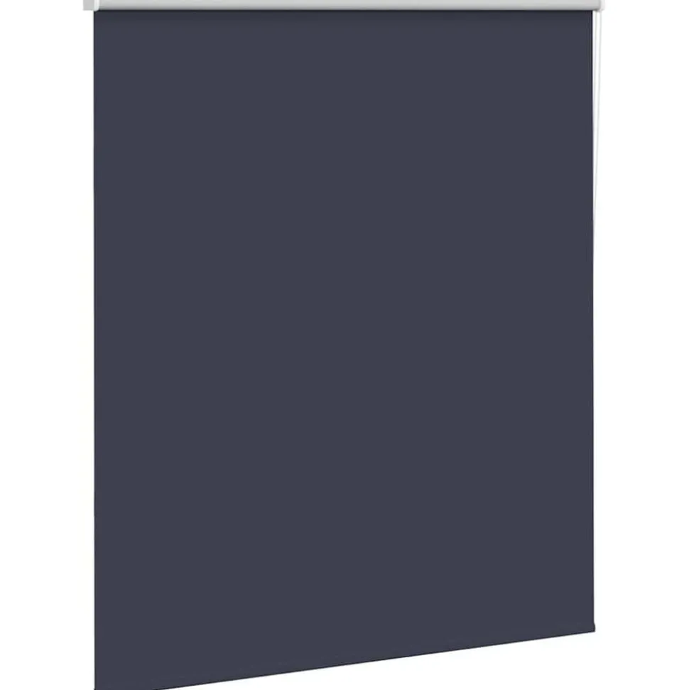 vidaXL Rolgordijn verduisterend 125x150 cm stofbreedte 121,6 cm blauw