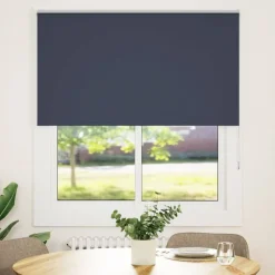 vidaXL Rolgordijn verduisterend 125x175 cm stofbreedte 121,6 cm blauw