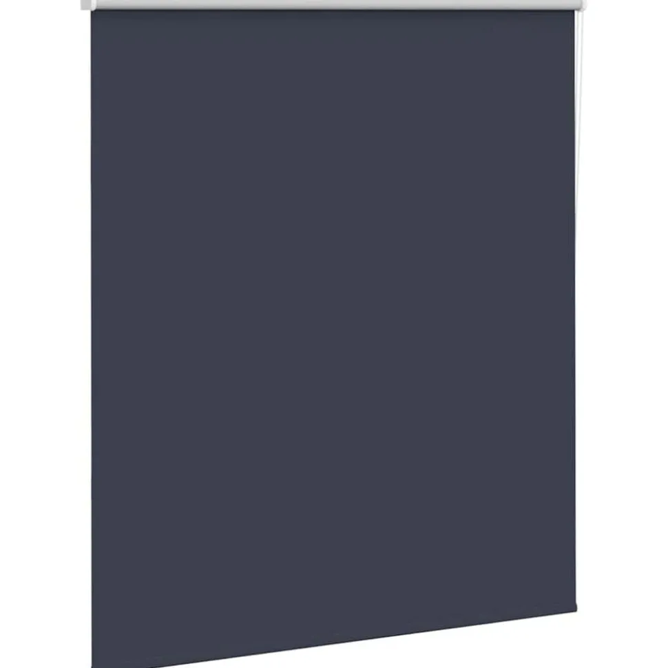 vidaXL Rolgordijn verduisterend 125x175 cm stofbreedte 121,6 cm blauw