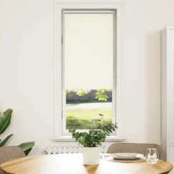 vidaXL Rolgordijn verduisterend 40x130 cm stofbreedte gebroken wit