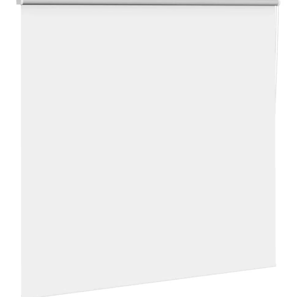 vidaXL Rolgordijn verduisterend 145x175 cm stofbreedte 141,6 cm wit