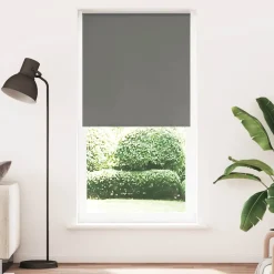 vidaXL Rolgordijn verduisterend 115x230 cm stofbreedte 110,7 cm grijs