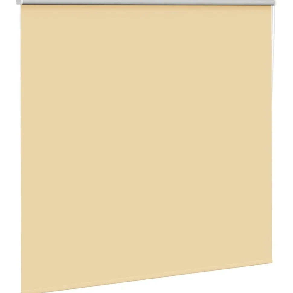 vidaXL Rolgordijn verduisterend 160x130 cm stofbreedte 156,6 cm beige