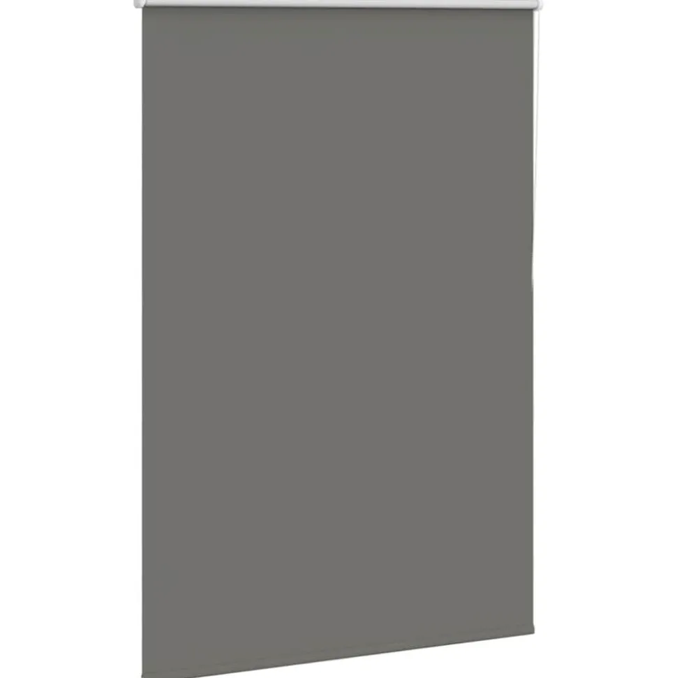 vidaXL Rolgordijn verduisterend 105x130 cm stofbreedte 100,7 cm grijs
