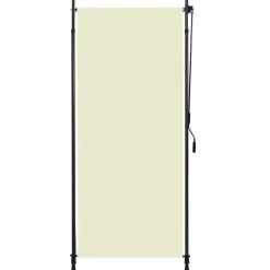 vidaXL Rolgordijn voor buiten 100x270 cm crème