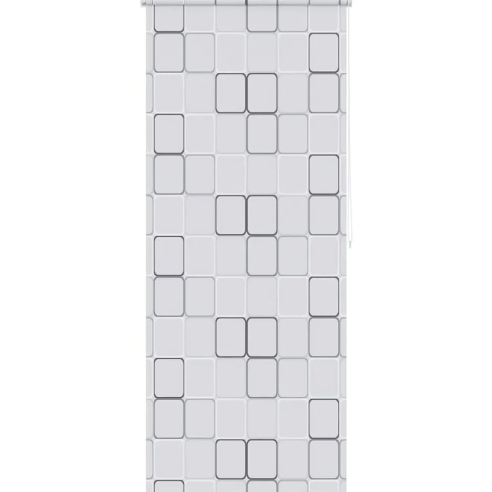 vidaXL Rolgordijn voor douche 80x240 cm vierkant