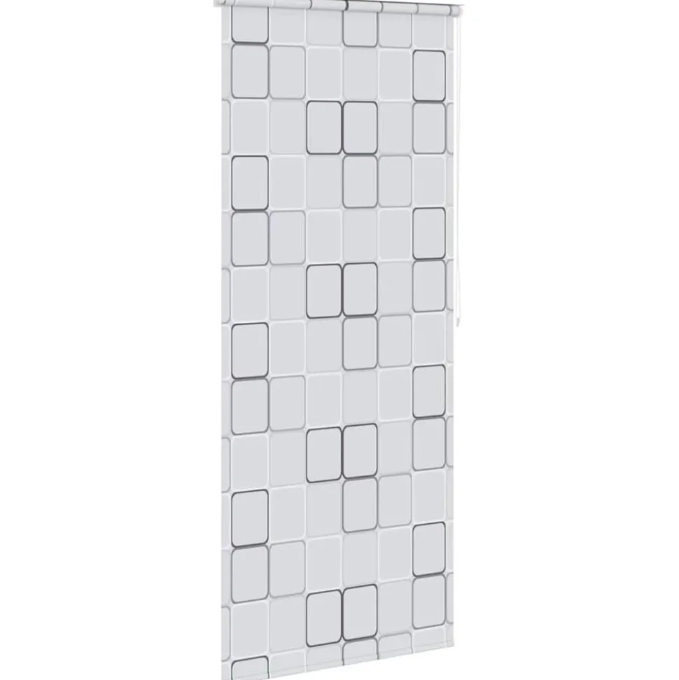 vidaXL Rolgordijn voor douche 80x240 cm vierkant