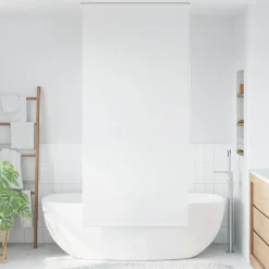 vidaXL Rolgordijn voor douche 80x240 cm wit