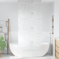 vidaXL Rolgordijn voor douche 80x240 cm splash