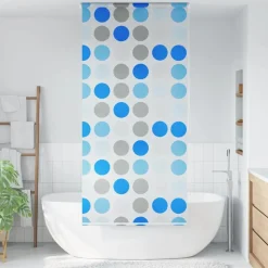 vidaXL Rolgordijn voor douche 80x240 cm cirkel