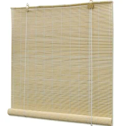 vidaXL Rolgordijn 80x160 cm bamboe natuurlijk
