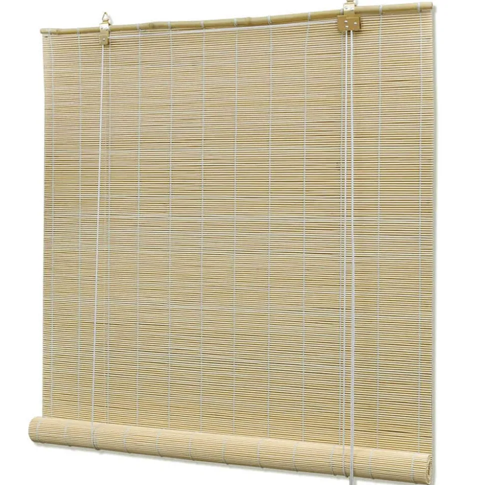 vidaXL Rolgordijn 80x160 cm bamboe natuurlijk