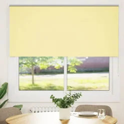 vidaXL Rolgordijn 145x175 cm stofbreedte 141,6 cm verduisterend geel