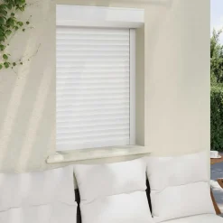 vidaXL Roljaloezie Wit 70 x 100 cm Aluminium en Polyurethaan