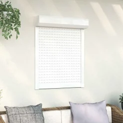 vidaXL Roljaloezie Wit 70 x 100 cm Aluminium en Polyurethaan
