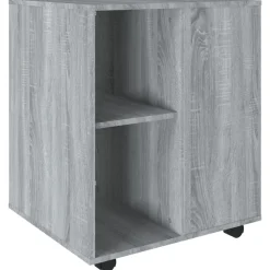 vidaXL Rolkast 60x53x72 cm bewerkt hout grijs sonoma eiken