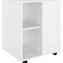 vidaXL Rolkast 60x53x72 cm bewerkt hout wit