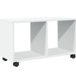 vidaXL Rolkast 72x33x42,5 cm bewerkt hout wit