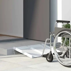 vidaXL Rolstoelhelling 270 kg Zilver 62 x 73 x 5 cm Aluminium