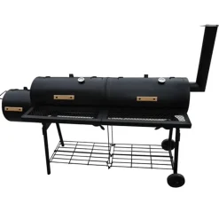 vidaXL Rookbarbecue Nevada XL zwart