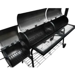 vidaXL Rookbarbecue Nevada XL zwart