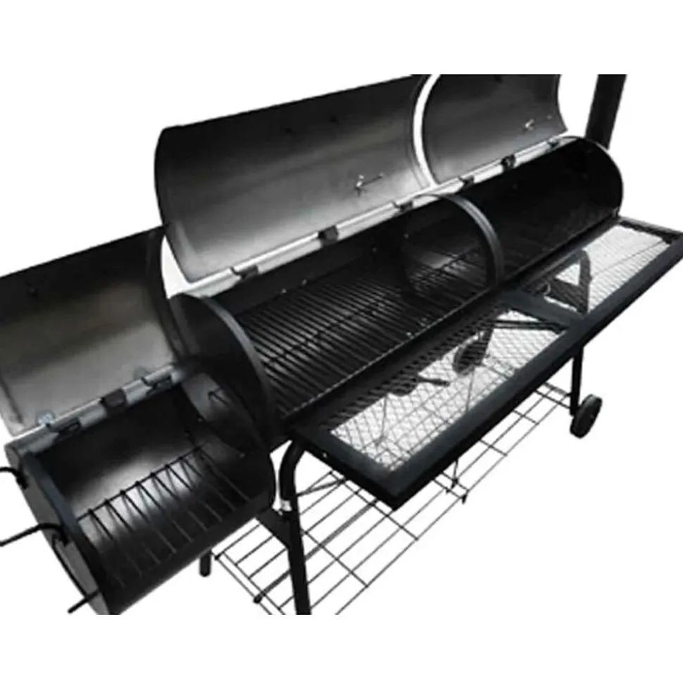 vidaXL Rookbarbecue Nevada XL zwart