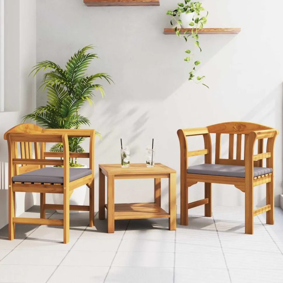 vidaXL Rozenbank Natuurlijk 68,5 x 46 x 82,5 cm Massief Acaciahout