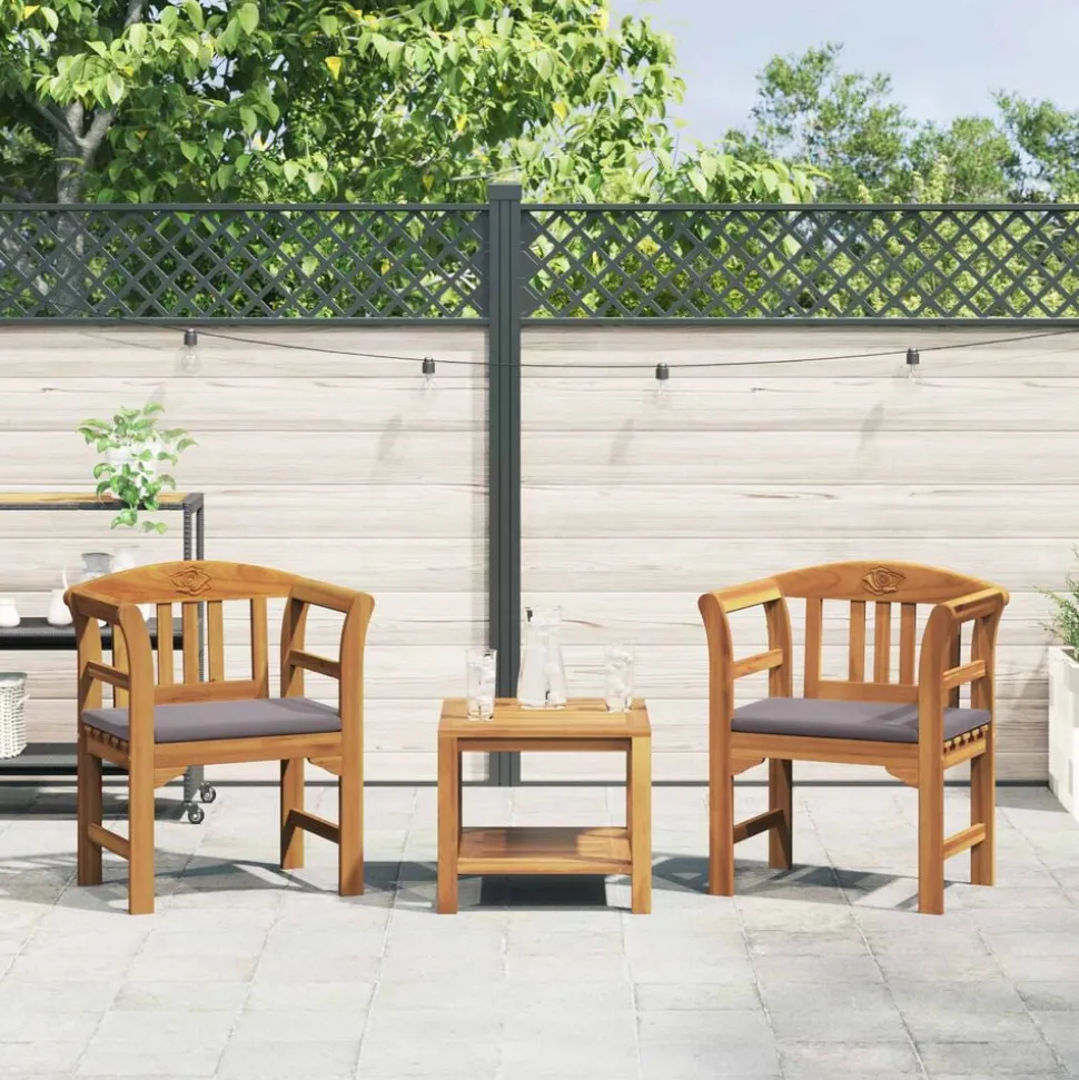 vidaXL Rozenbank Natuurlijk 68,5 x 46 x 82,5 cm Massief Acaciahout
