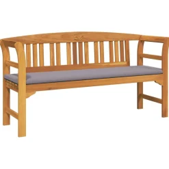 vidaXL Rozenbank Natuurlijk 157 x 46 x 82,5 cm Massief Acaciahout