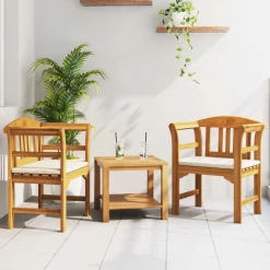 vidaXL Rozenbank Natuurlijk 68,5 x 46 x 82,5 cm Massief Acaciahout
