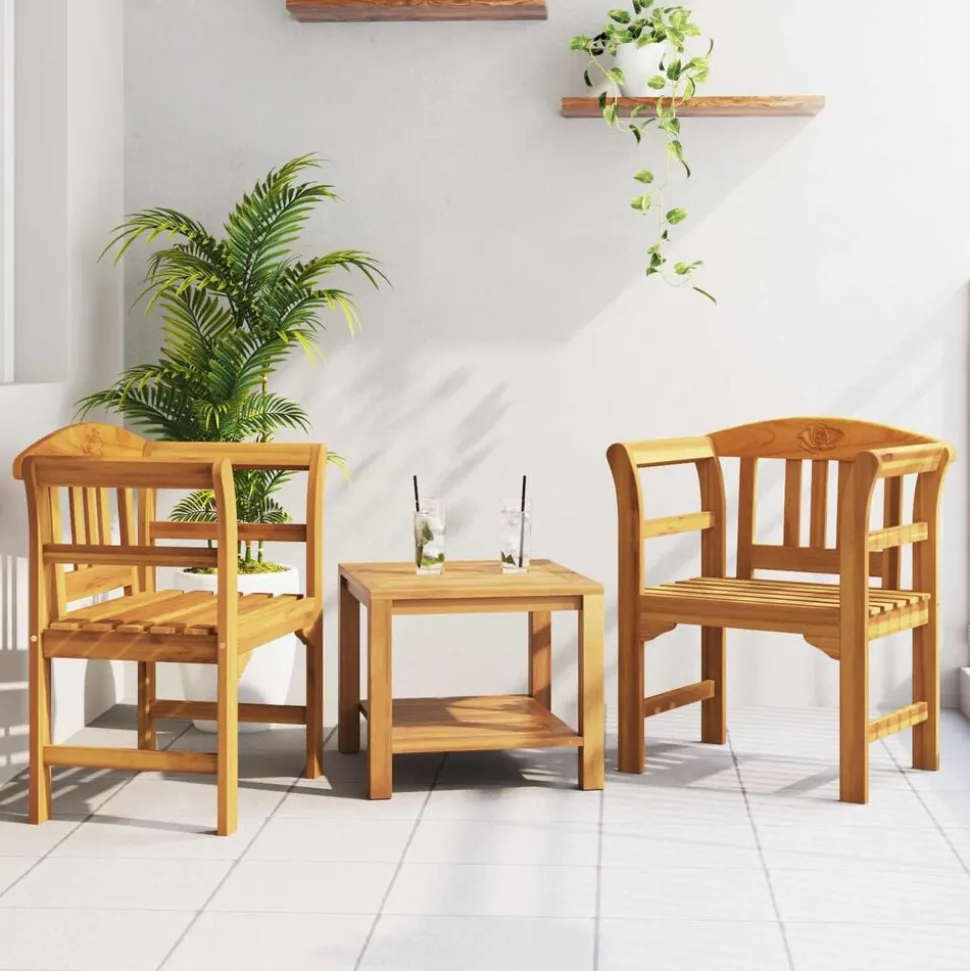 vidaXL Rozenbank Natuurlijk 68,5 x 46 x 82,5 cm Massief Acaciahout