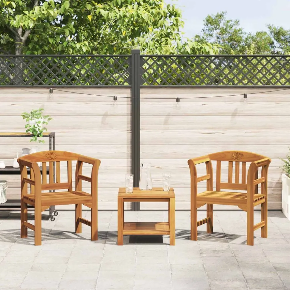 vidaXL Rozenbank Natuurlijk 68,5 x 46 x 82,5 cm Massief Acaciahout