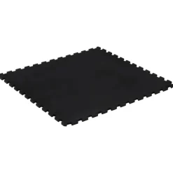 vidaXL Rubbertegel 12 mm 100x100 cm zwart