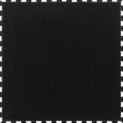 vidaXL Rubbertegel 12 mm 100x100 cm zwart
