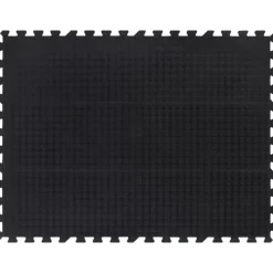vidaXL Rubbertegel 12 mm 90x120 cm zwart