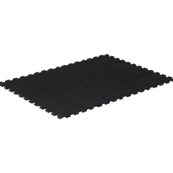 vidaXL Rubbertegel 12 mm 90x120 cm zwart