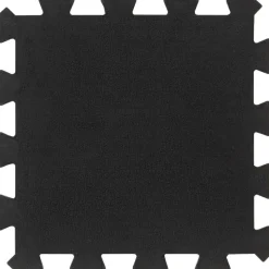 vidaXL Rubbertegels 9 st 16 mm 30x30 cm zwart
