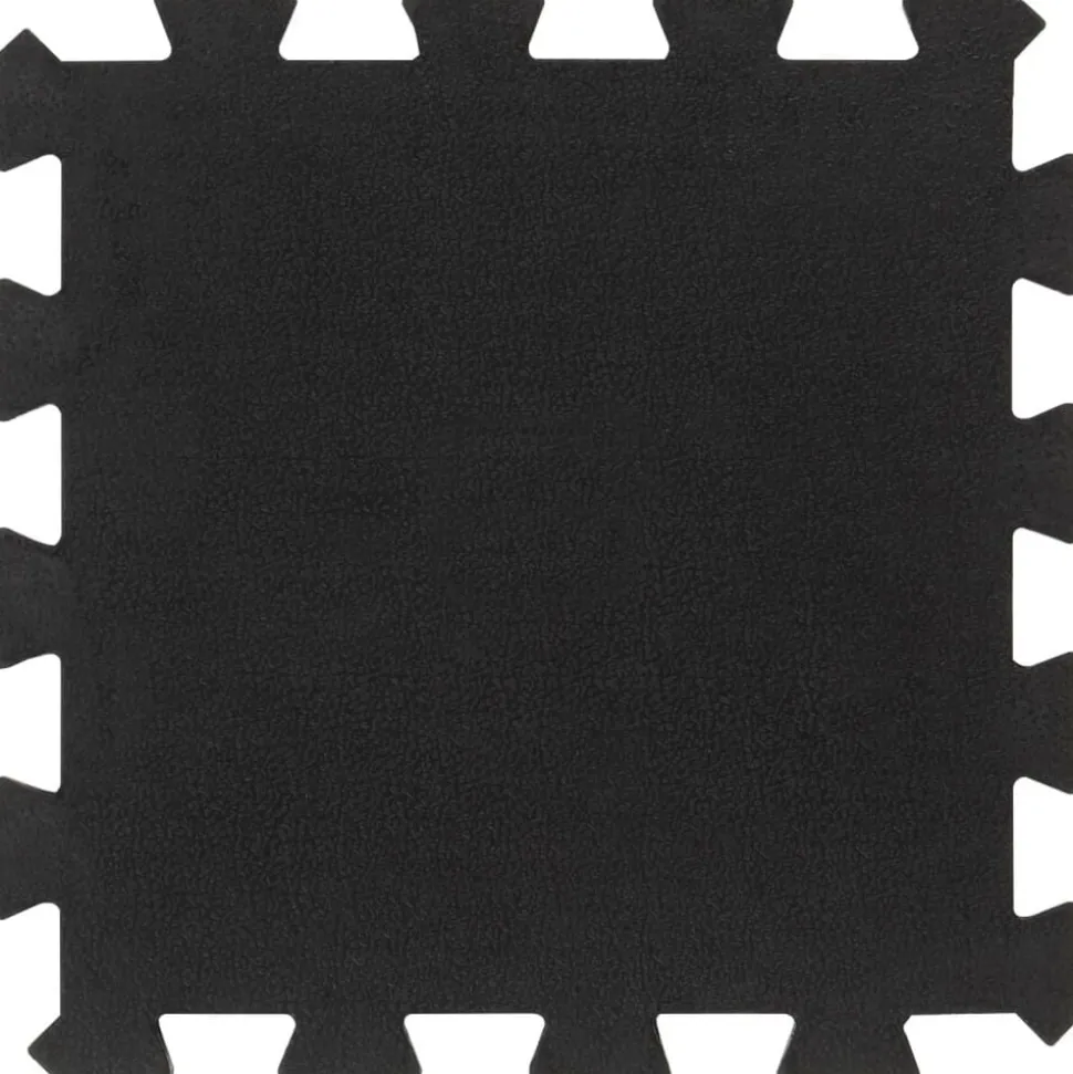 vidaXL Rubbertegels 9 st 16 mm 30x30 cm zwart