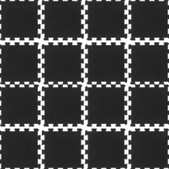 vidaXL Rubbertegels 16 st 16 mm 30x30 cm zwart