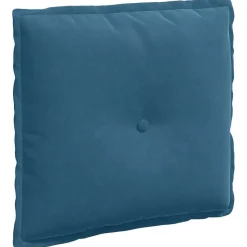 vidaXL Rugkussen Blauw 50 x 45 cm Cordstof