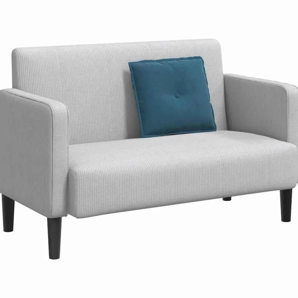 vidaXL Rugkussen Blauw 50 x 45 cm Cordstof