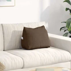 vidaXL Rugkussen Bruin 45 x 20 x 35 cm Stof